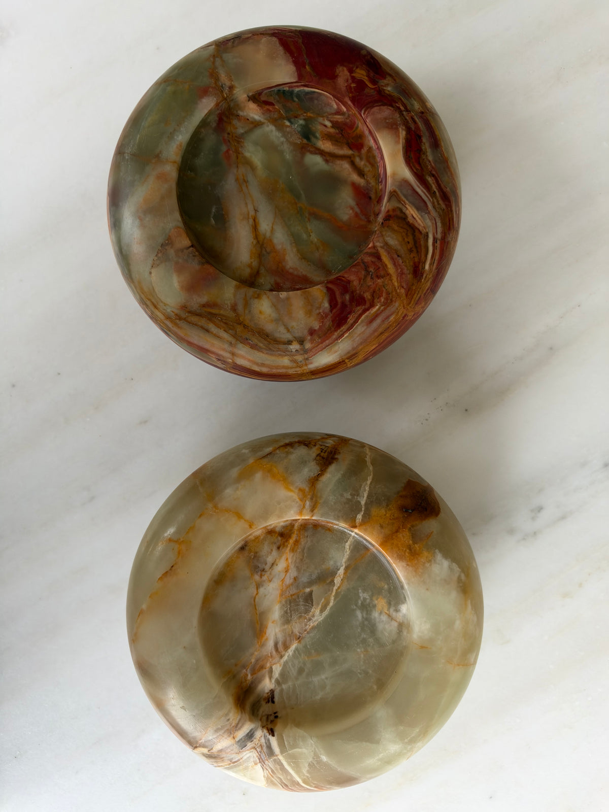 Kaarshouder donut onyx groen-bruin