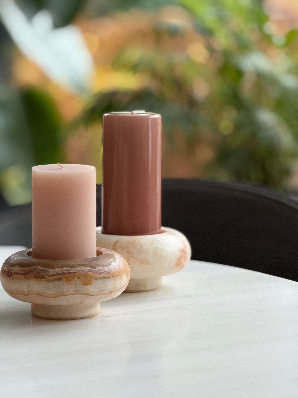 Candlestick donut onyx brown S