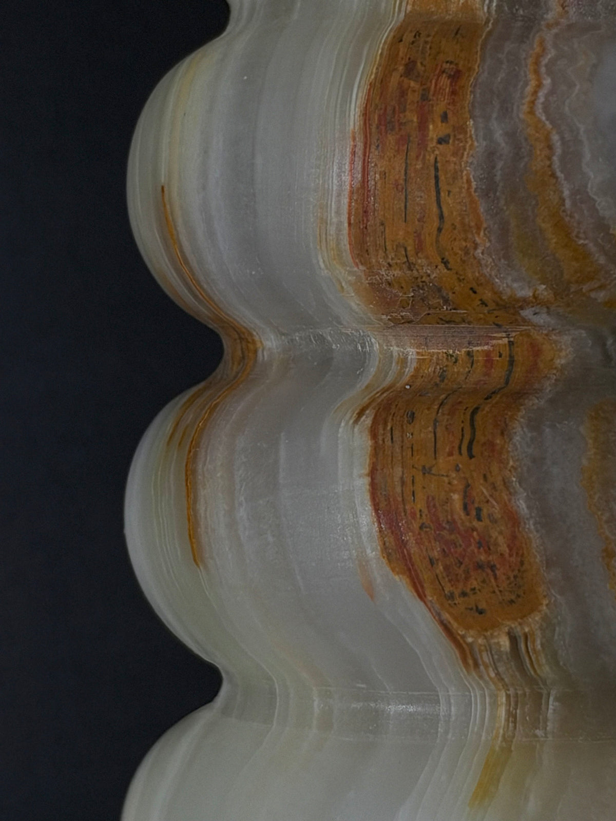 Candlestick onyx light green L