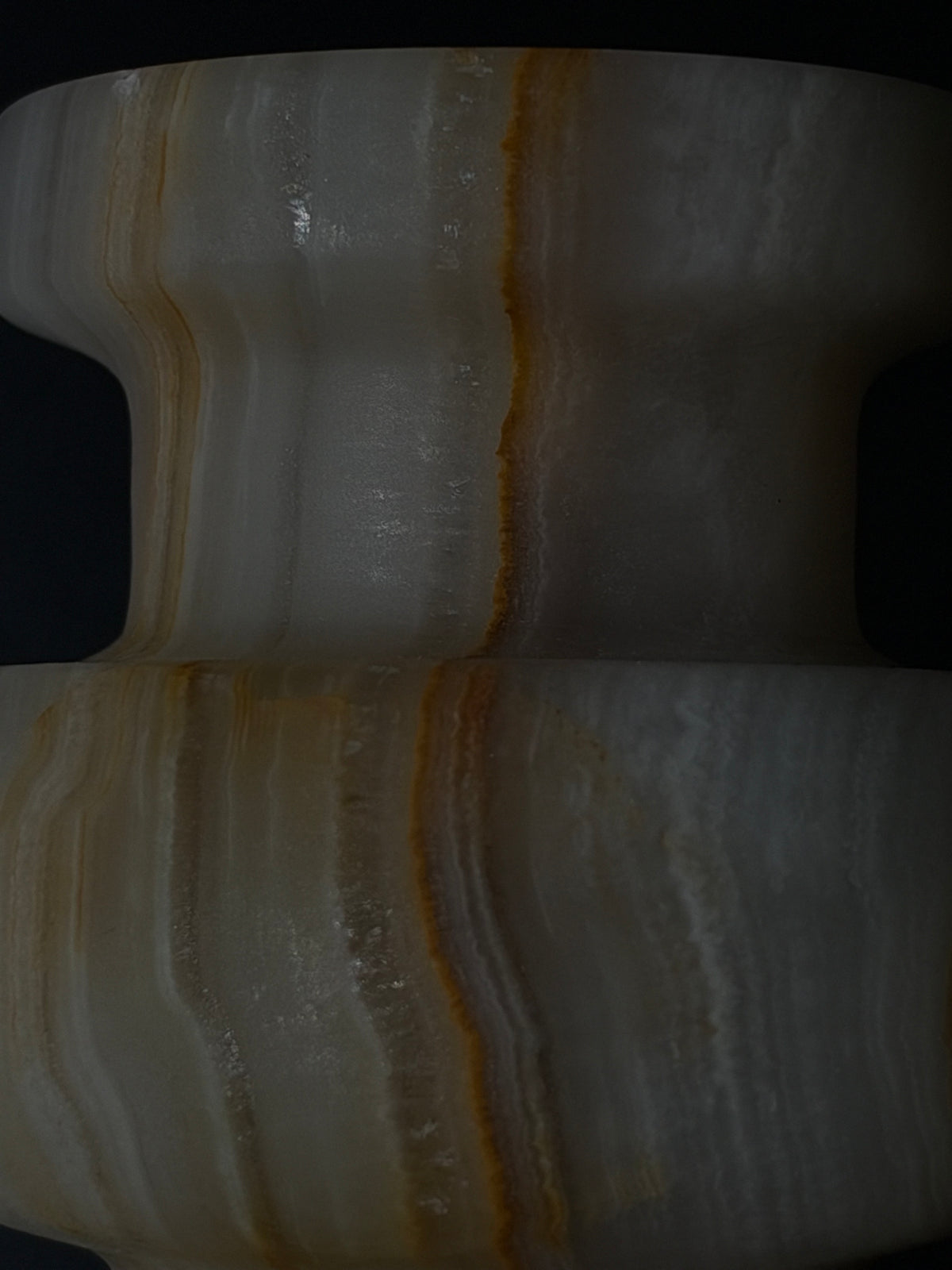 Kandelaar onyx lichtgroen M
