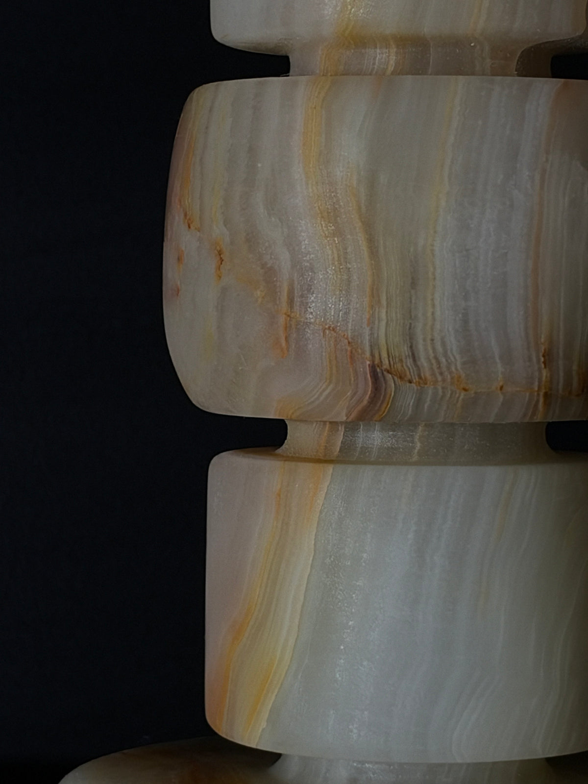 Candlestick onyx light green XL
