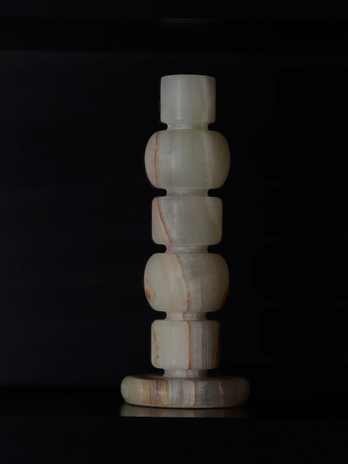 Candlestick onyx light green XL