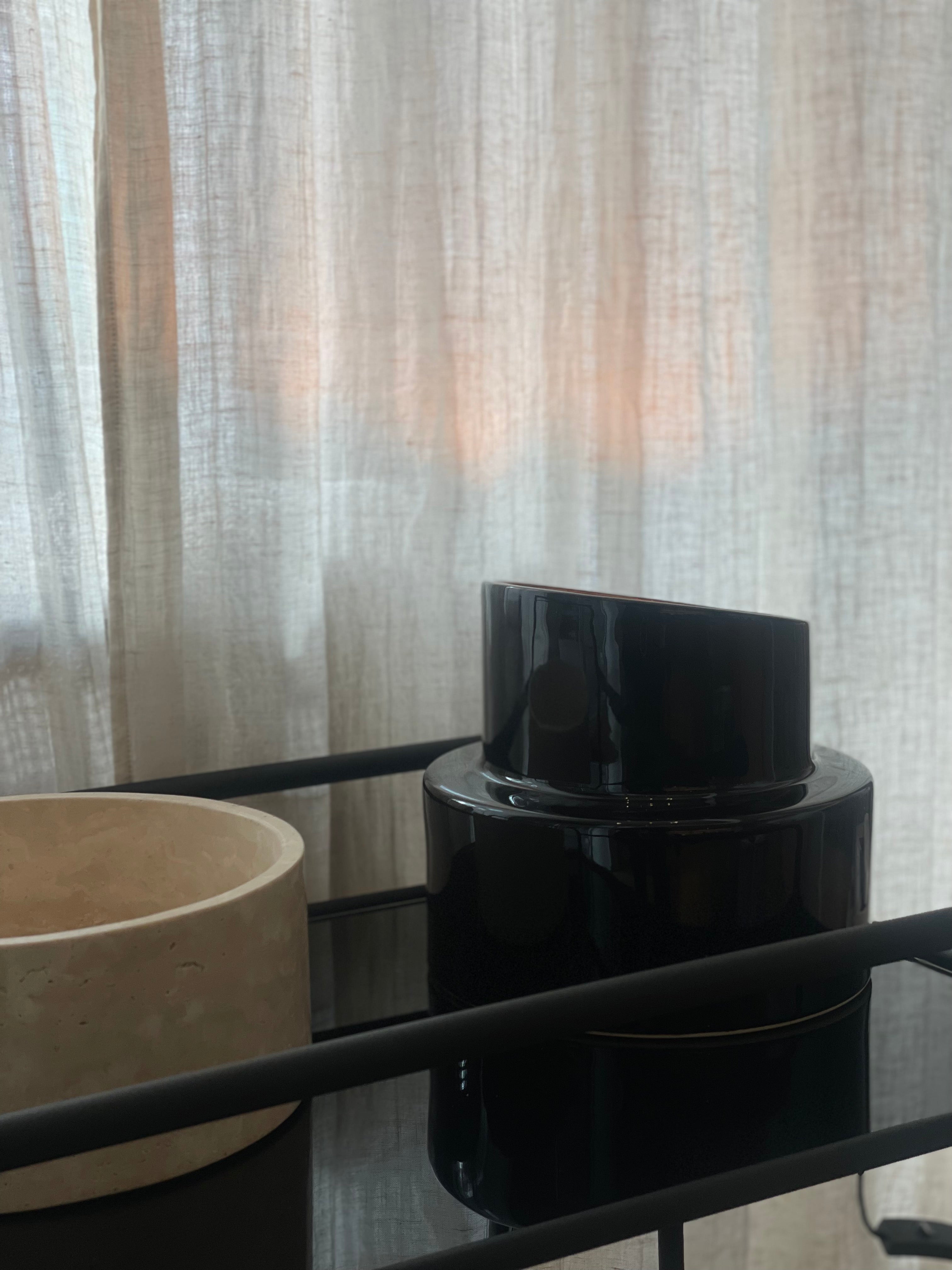 Lampe de table noire Pillar - Coseincorso