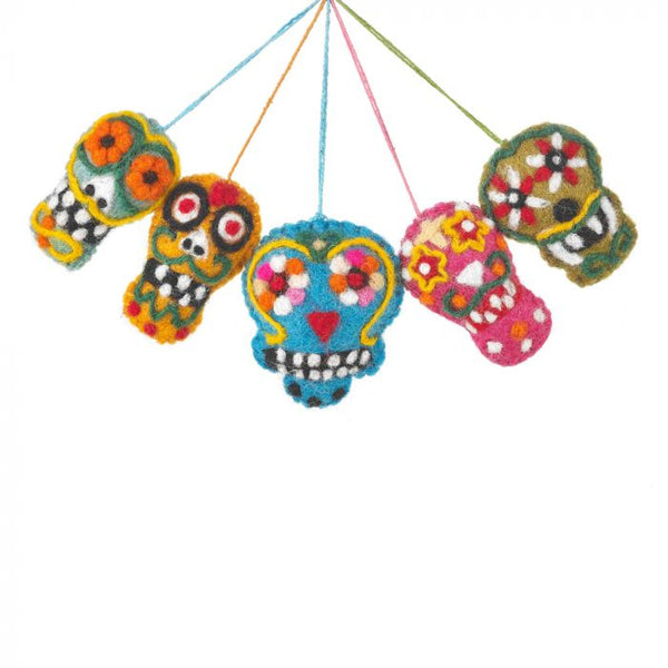 Halloween decoration - 'Dia de Muertos' skulls color