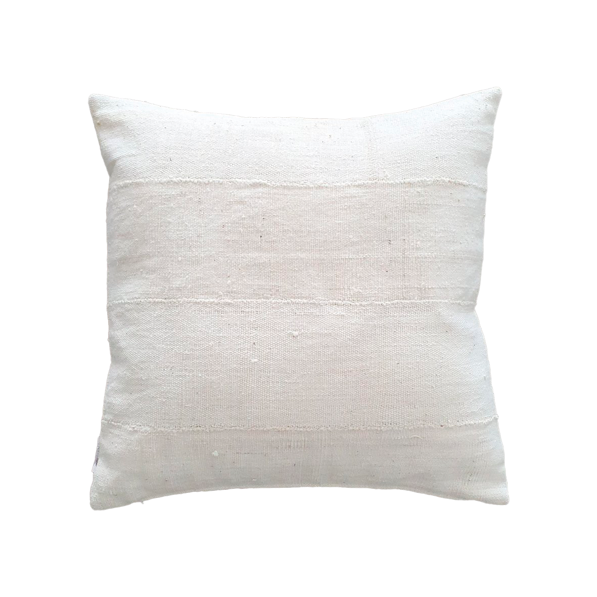 Mud cloth pillow square - off-white