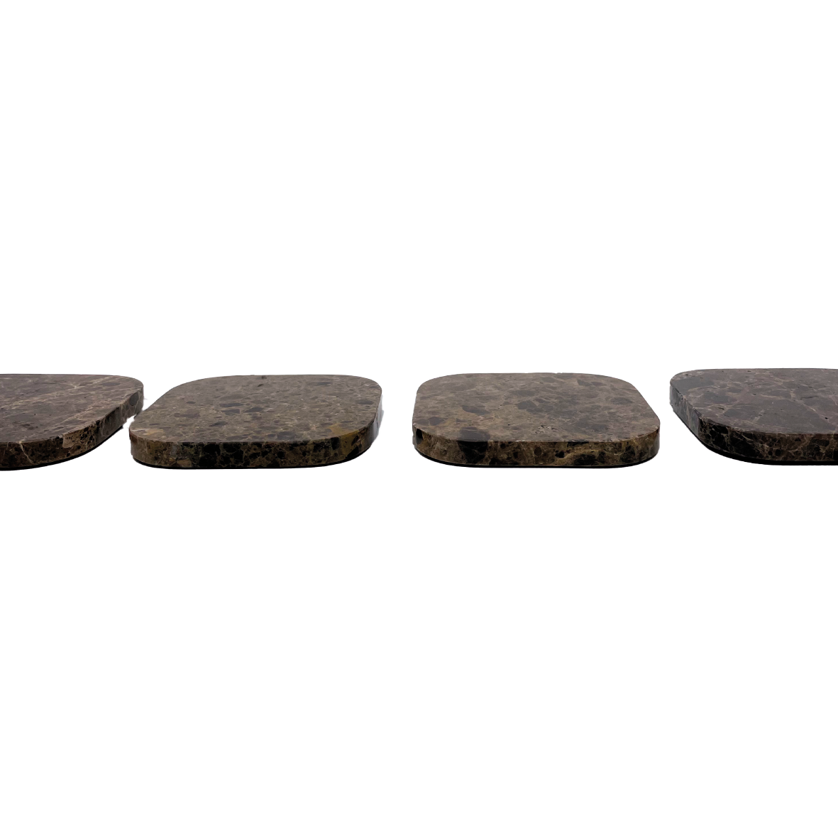 Coasters Dark Emperador marble - set of 4