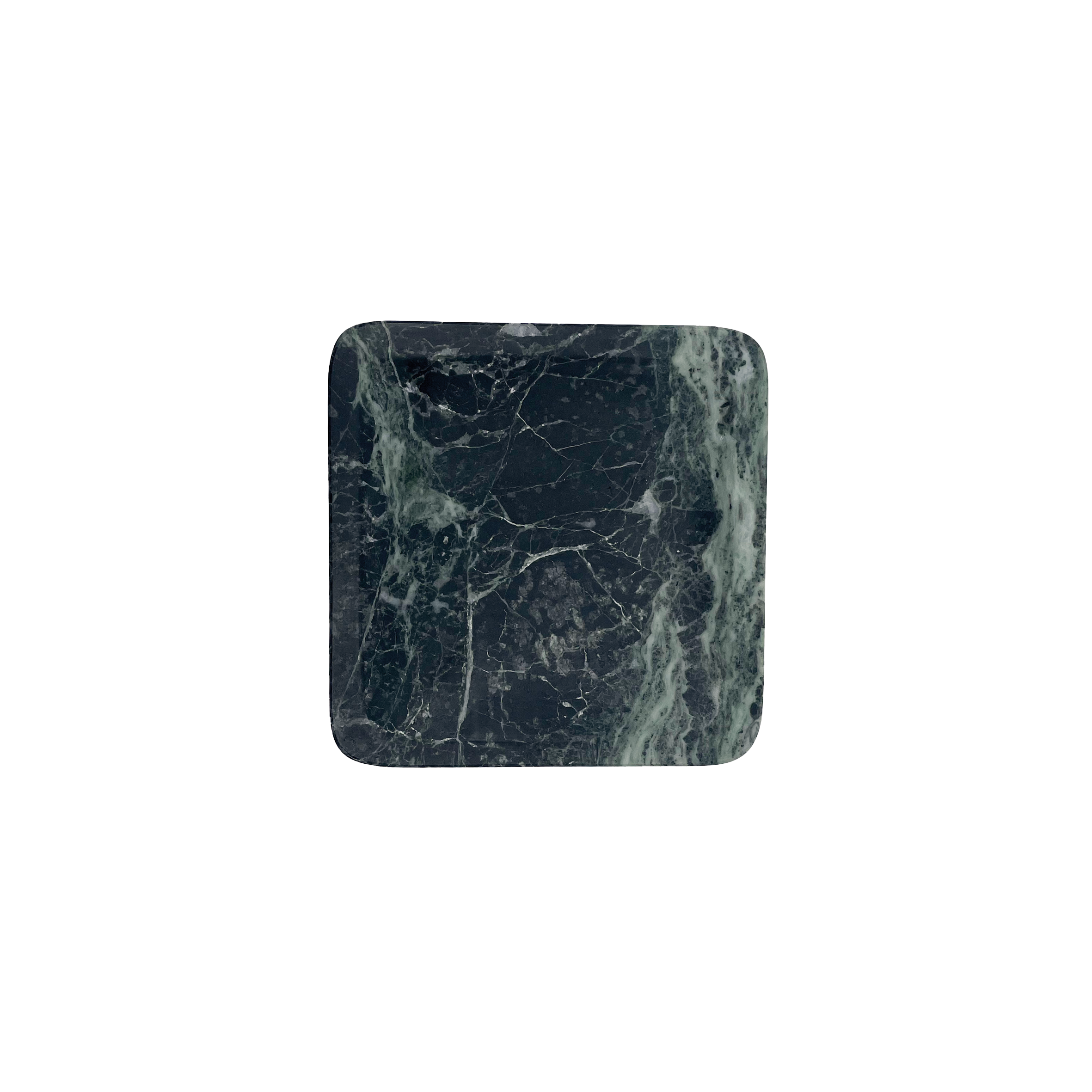 Plat en marbre Tinos vert S