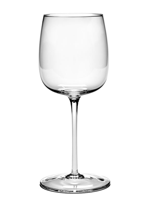 Rode wijnglas gebogen Vincent Van Duysen - Set van 4