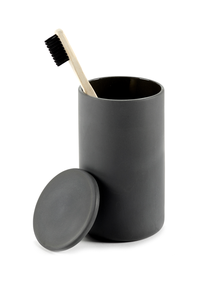 Boîte de rangement avec couvercle grand gris - Bertrand Lejoly