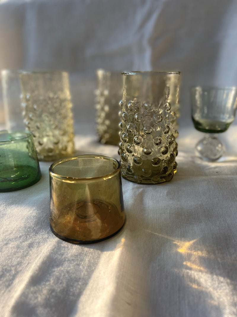 Set of 6 glasses green - Freya