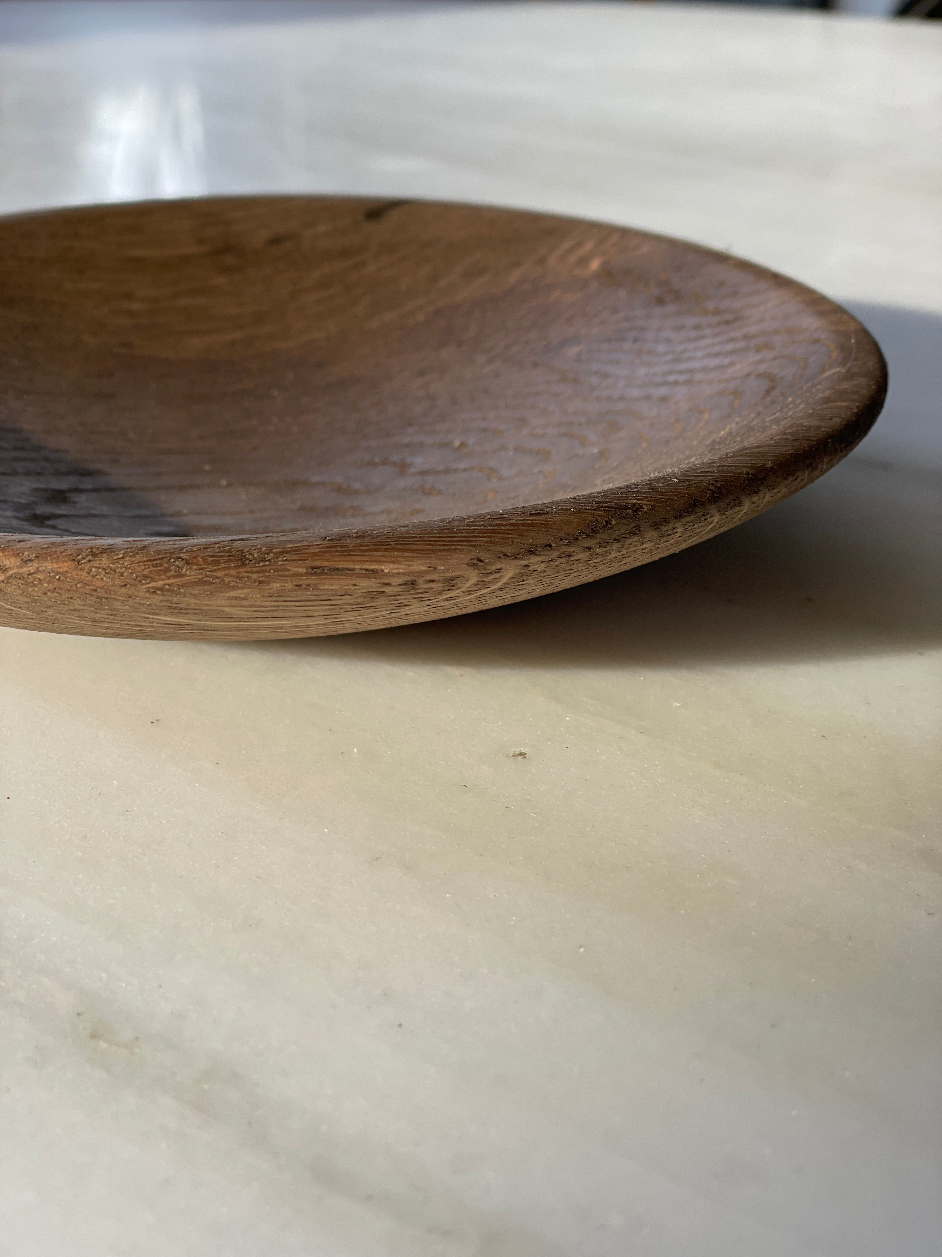 Platter French oak M brown