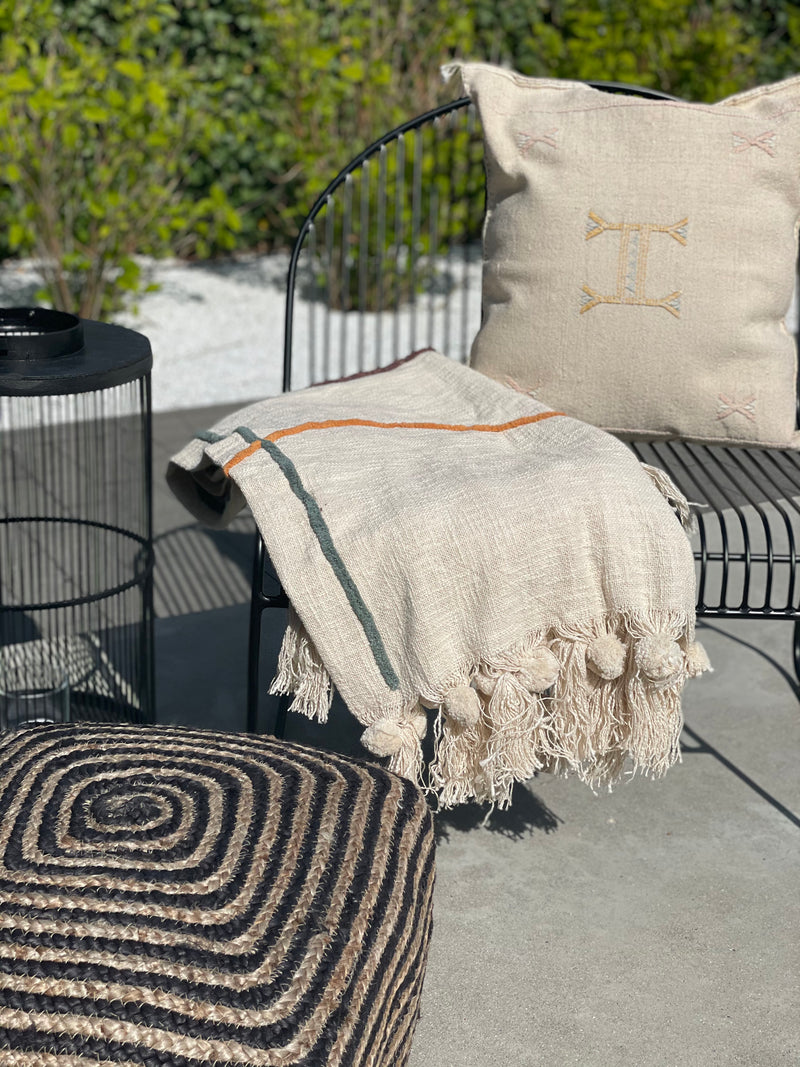 Pouf burlap