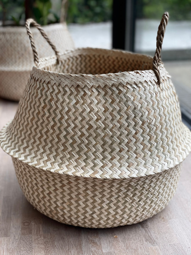 Storage basket in seagrass Varny