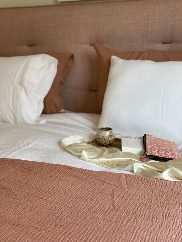 Bedspread Terracotta-Ecru