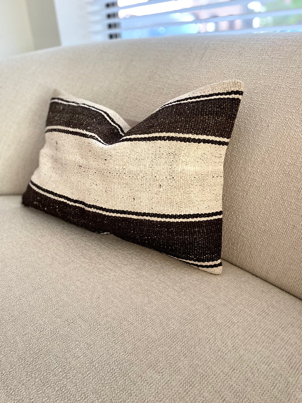 Kelim pillow brown