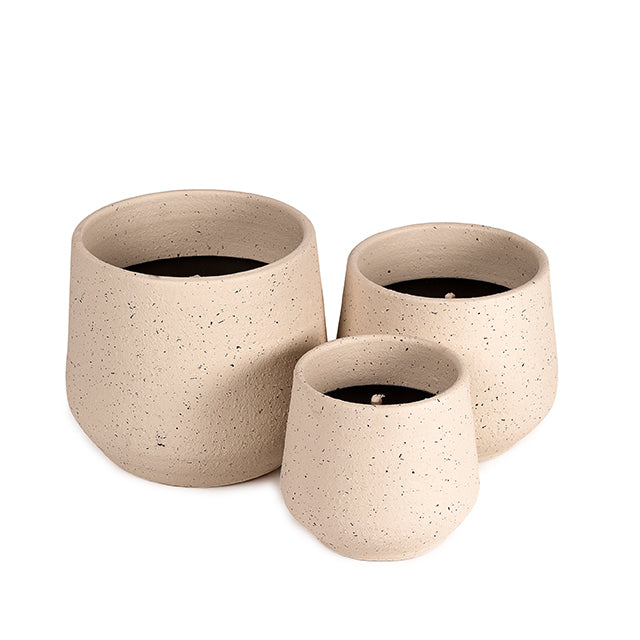 Lewis outdoor candles white