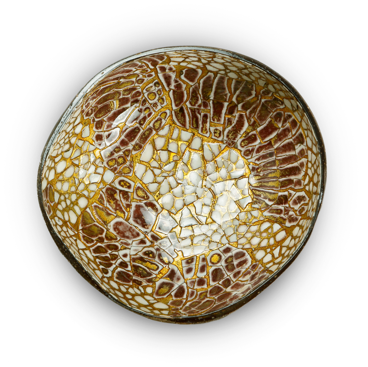 Kokoskommetje - Gold Eggshell
