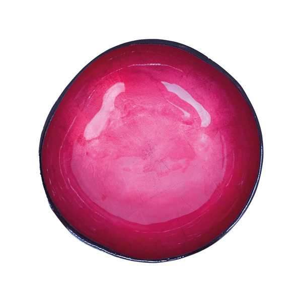 Kokoskommetje - Dark Pink Metallic Leaf