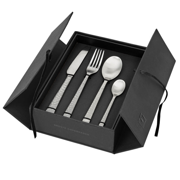 Cutlery set Hune Hammered - set for 4 persons