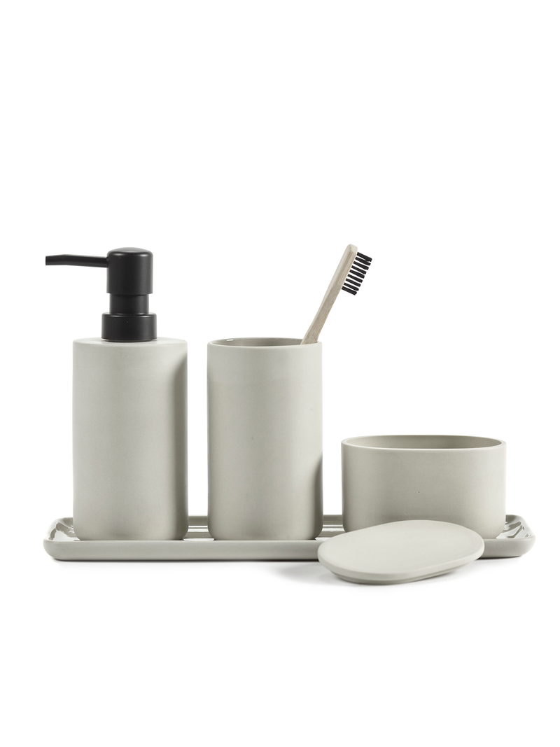 Beige rectangular tray L - Bertrand Lejoly