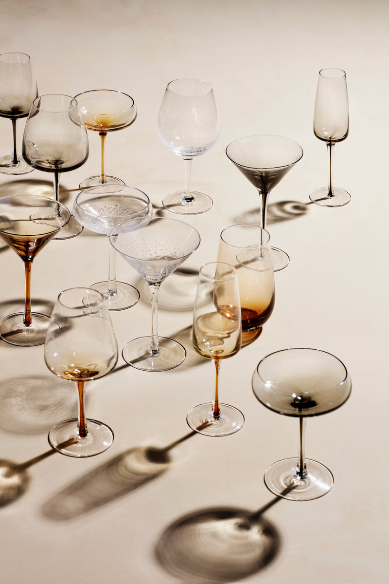 Glasses black - set of 4